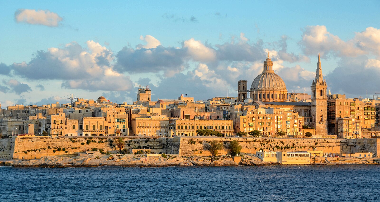 Valletta fortifications and harbor view, Malta